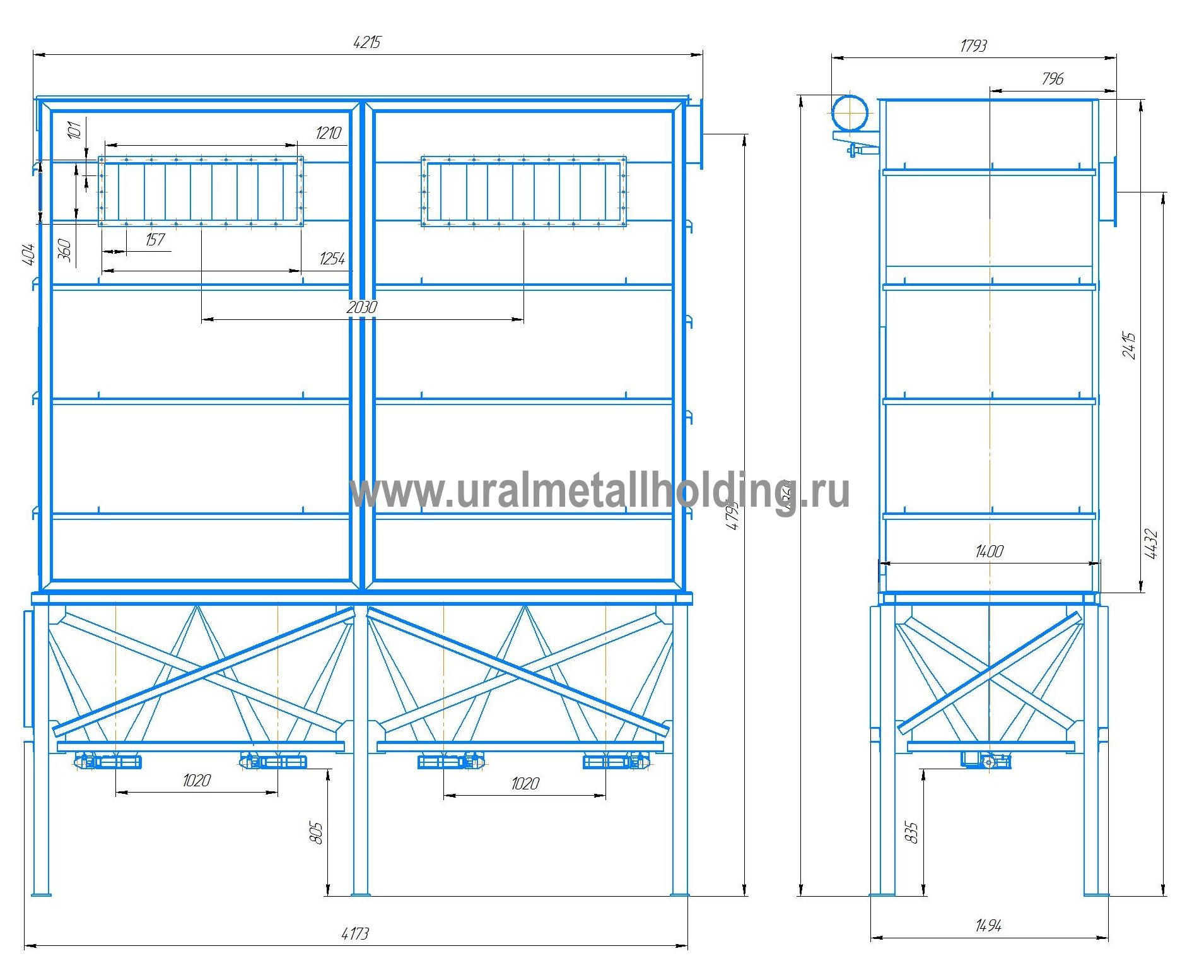 Купить рукавный фильтр ФРИП-180 | ООО ПП «УралМетХолдинг»